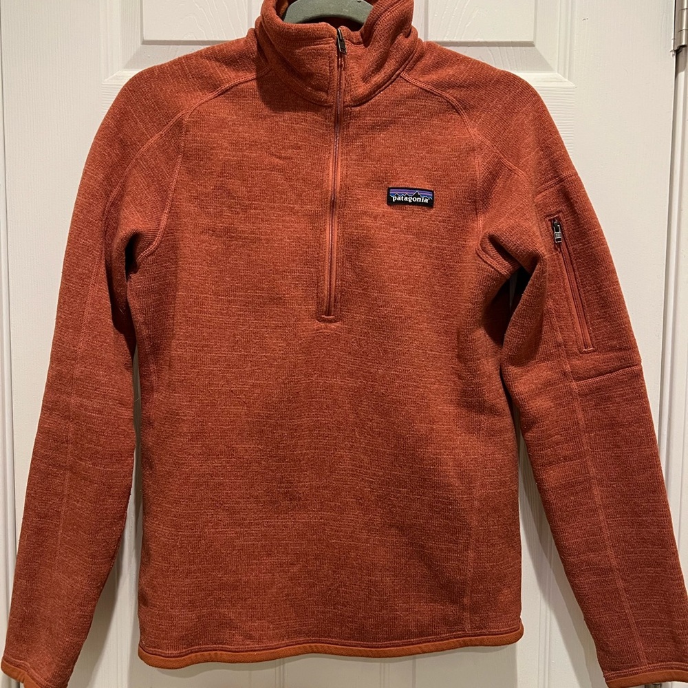 Patagonia Women's Better Sweater® 1/4-Zip Fleece in Burnt Orange